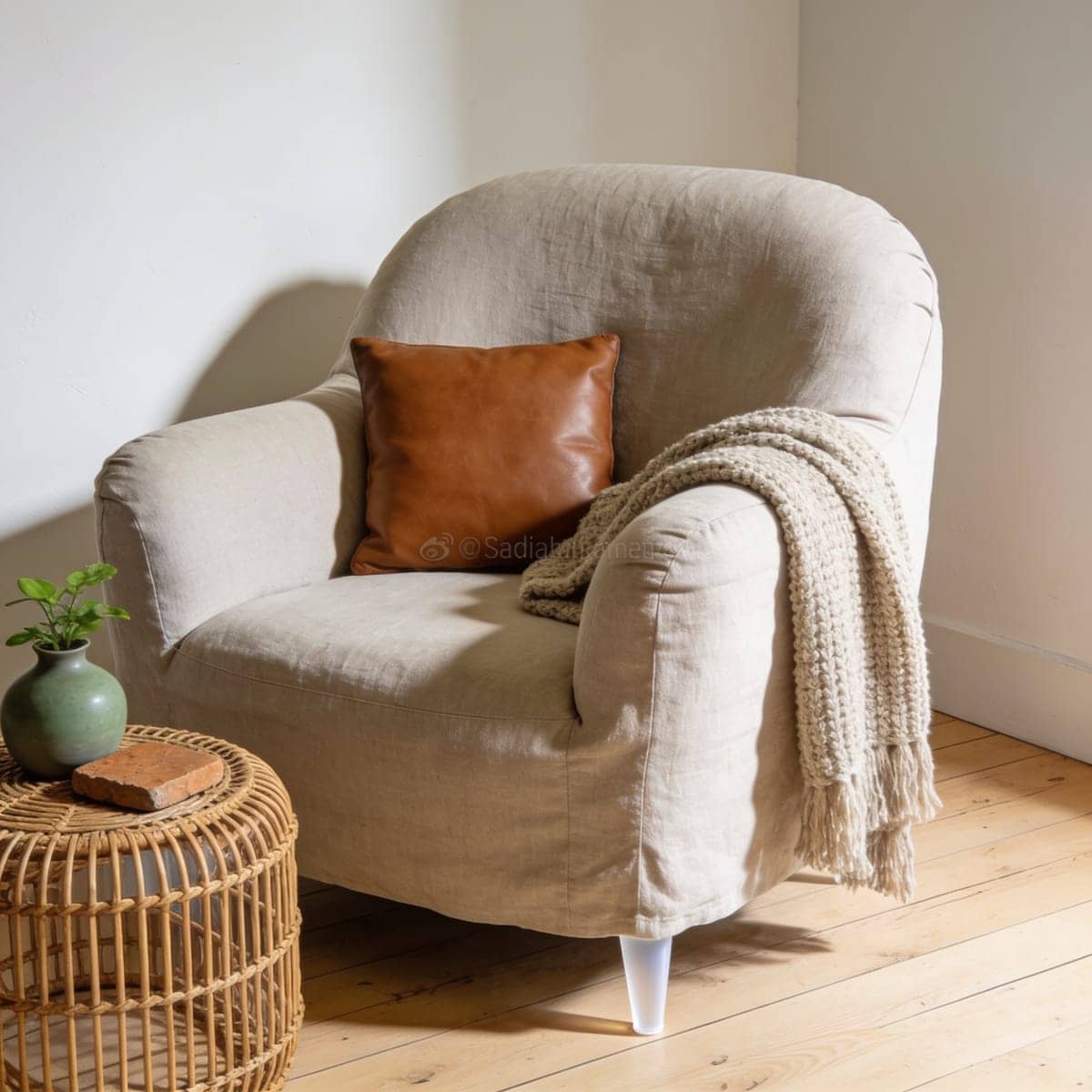 linen slipcover chair