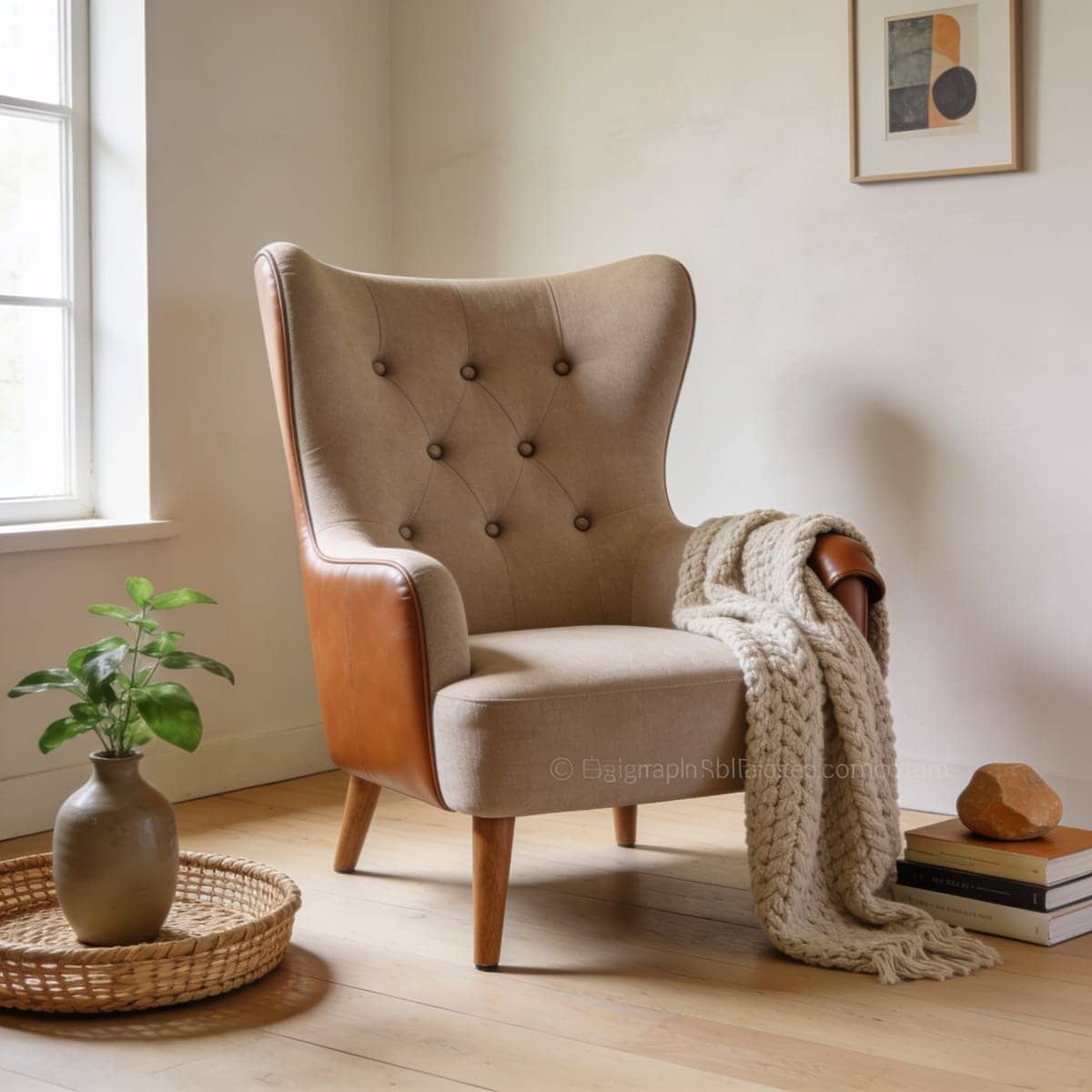 tufted wingback chair