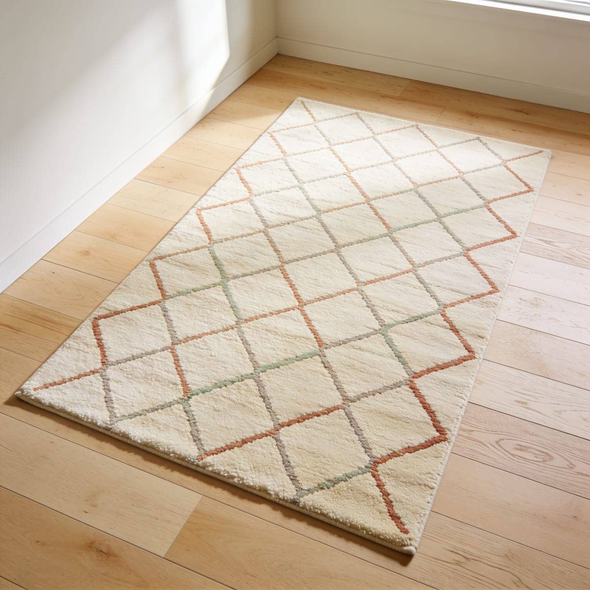 cream moroccan trellis area rug