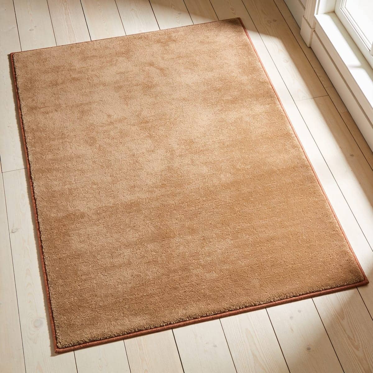 bordered wool blend area rug