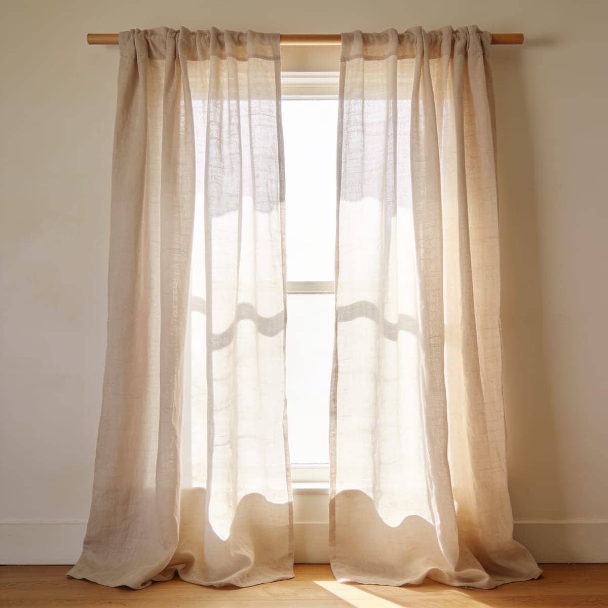linen look light filtering curtains bedroom