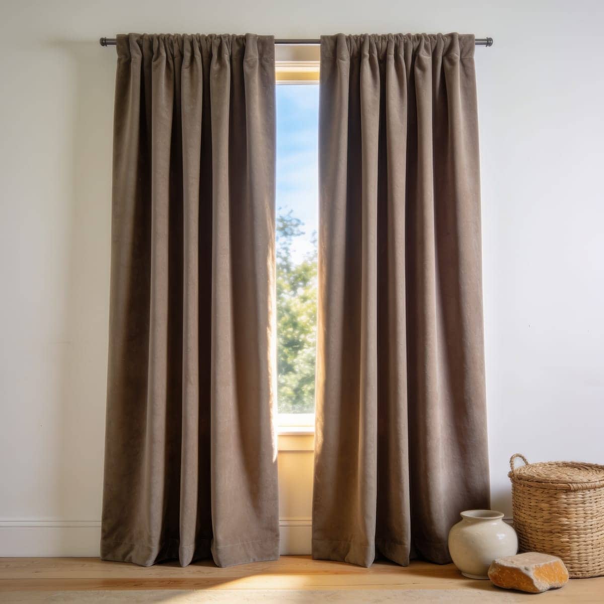 100% blackout thermal curtains bedroom