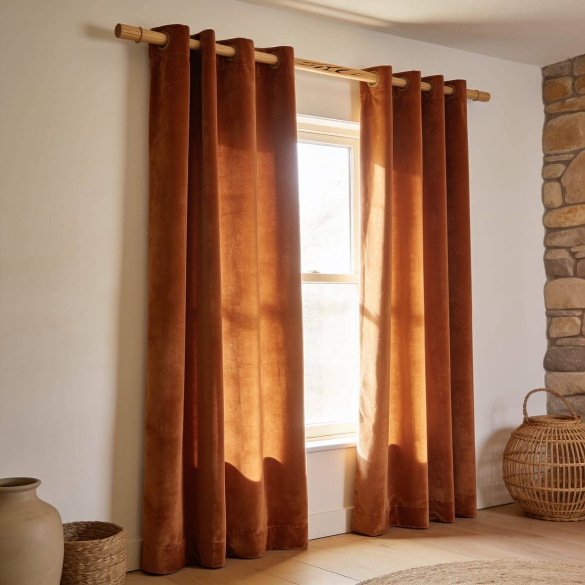 velvet curtains bedroom room darkening