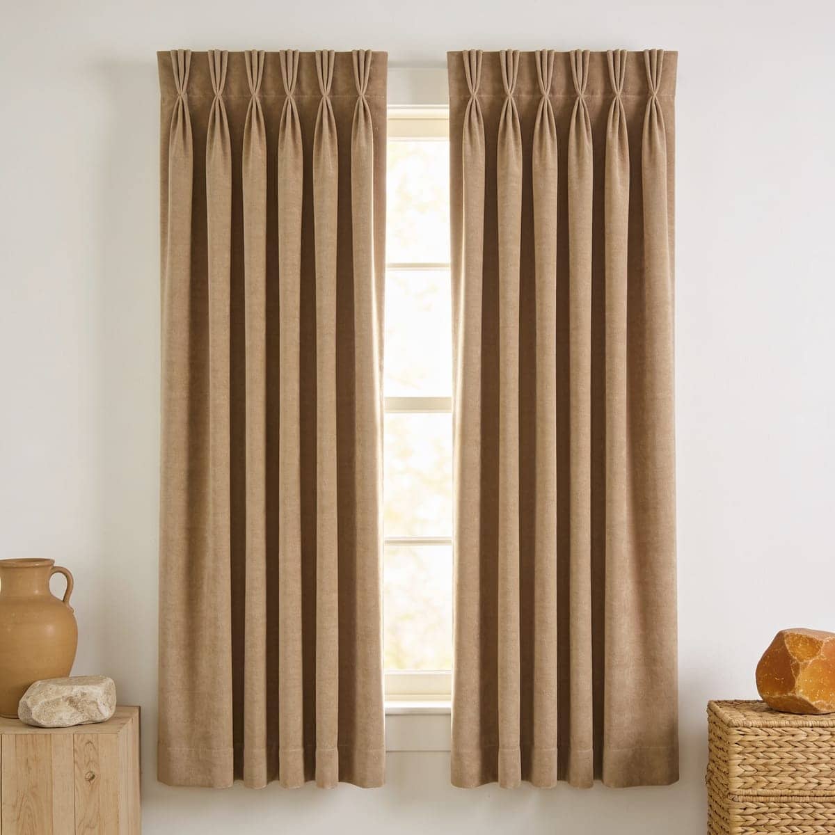 back tab tailored curtains bedroom