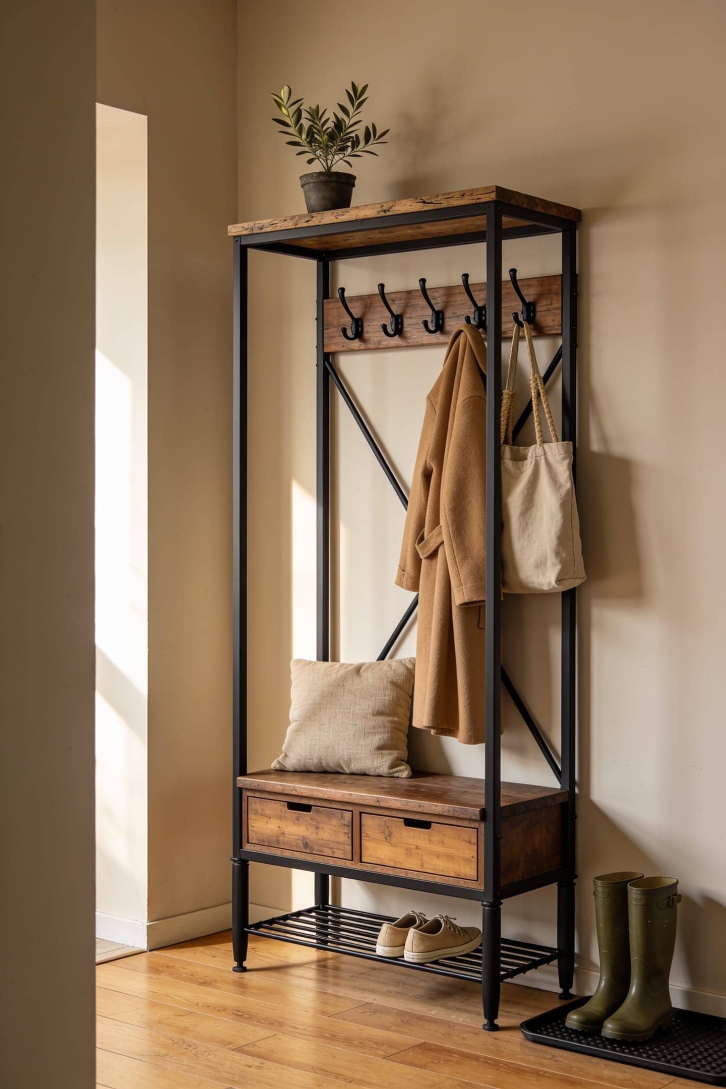 12 Budget Mudroom Storage Ideas That Actually Fit a Small Entry