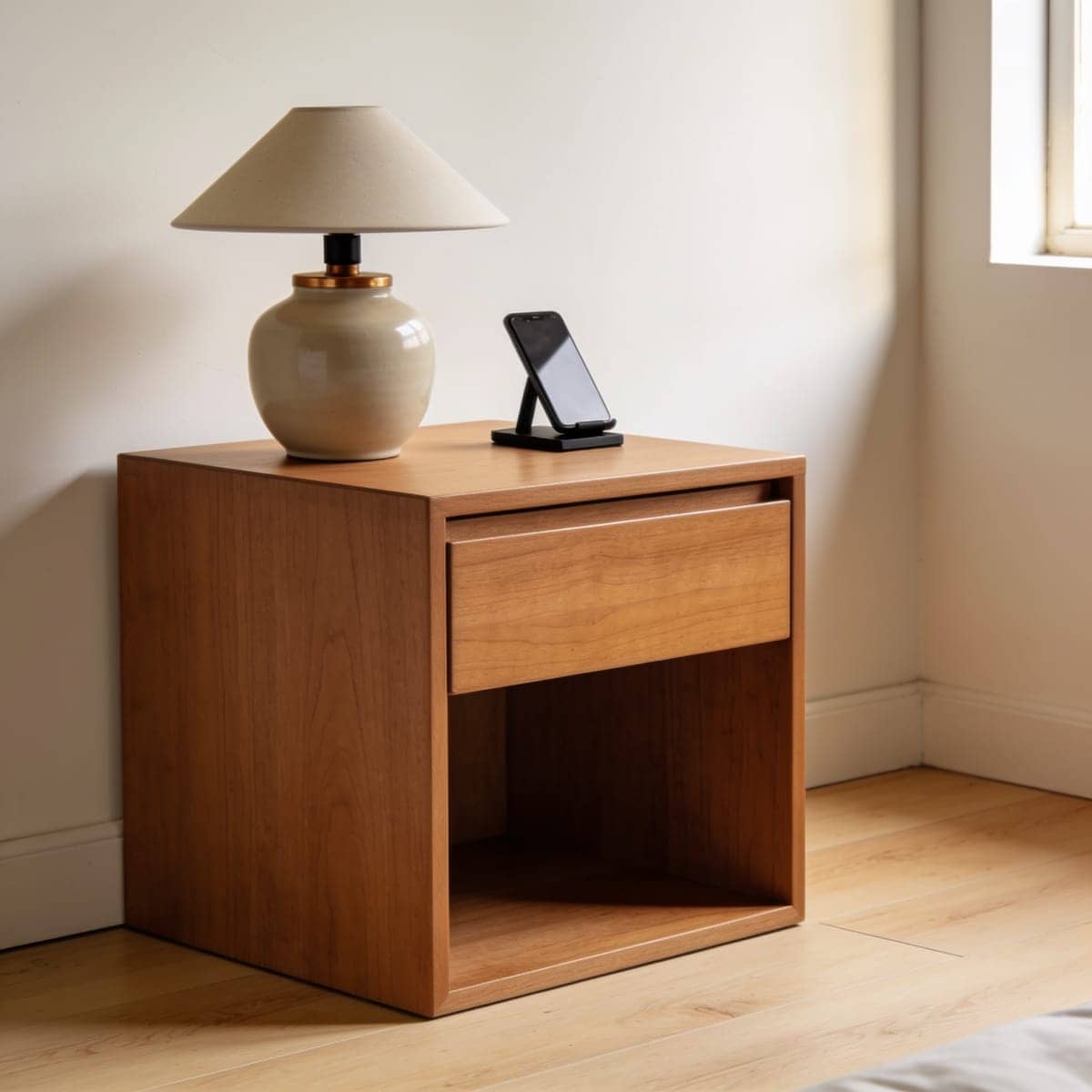 nightstand with charging station