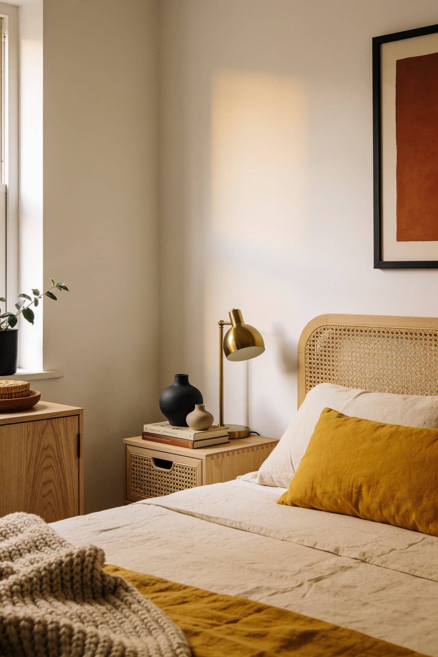 butter yellow against cream linen