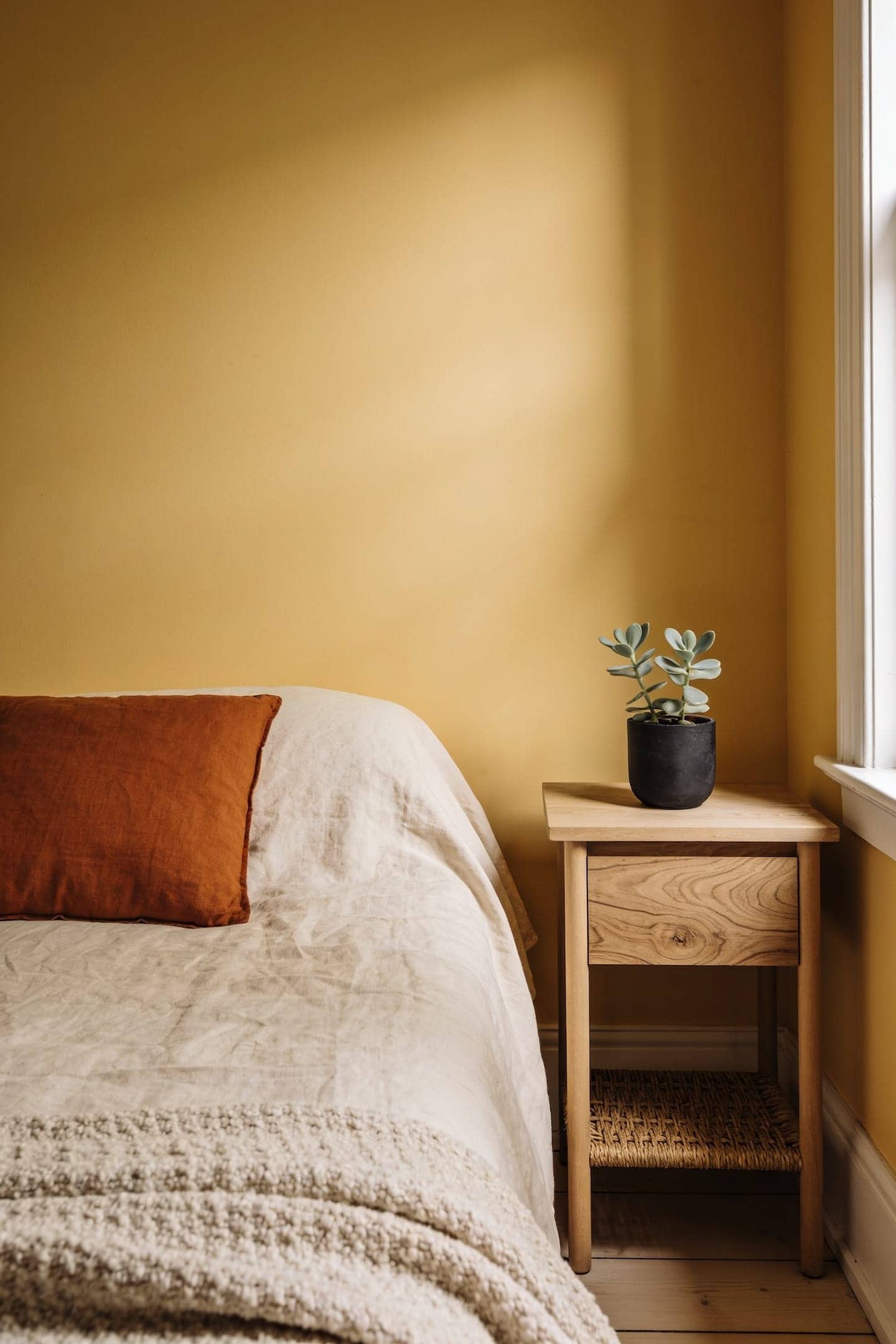 terracotta and sage with butter yellow