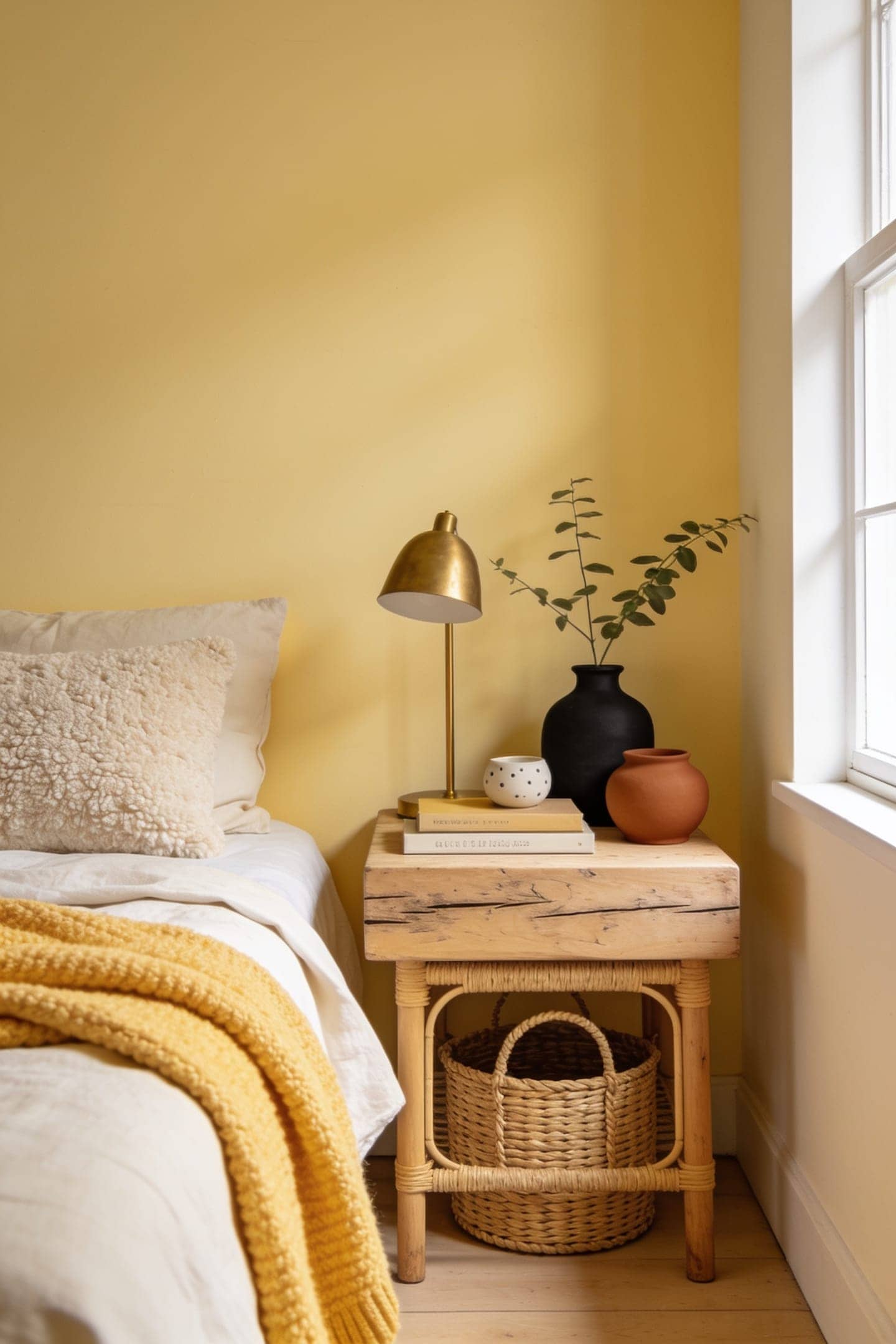 matte linen boucle butter bedroom