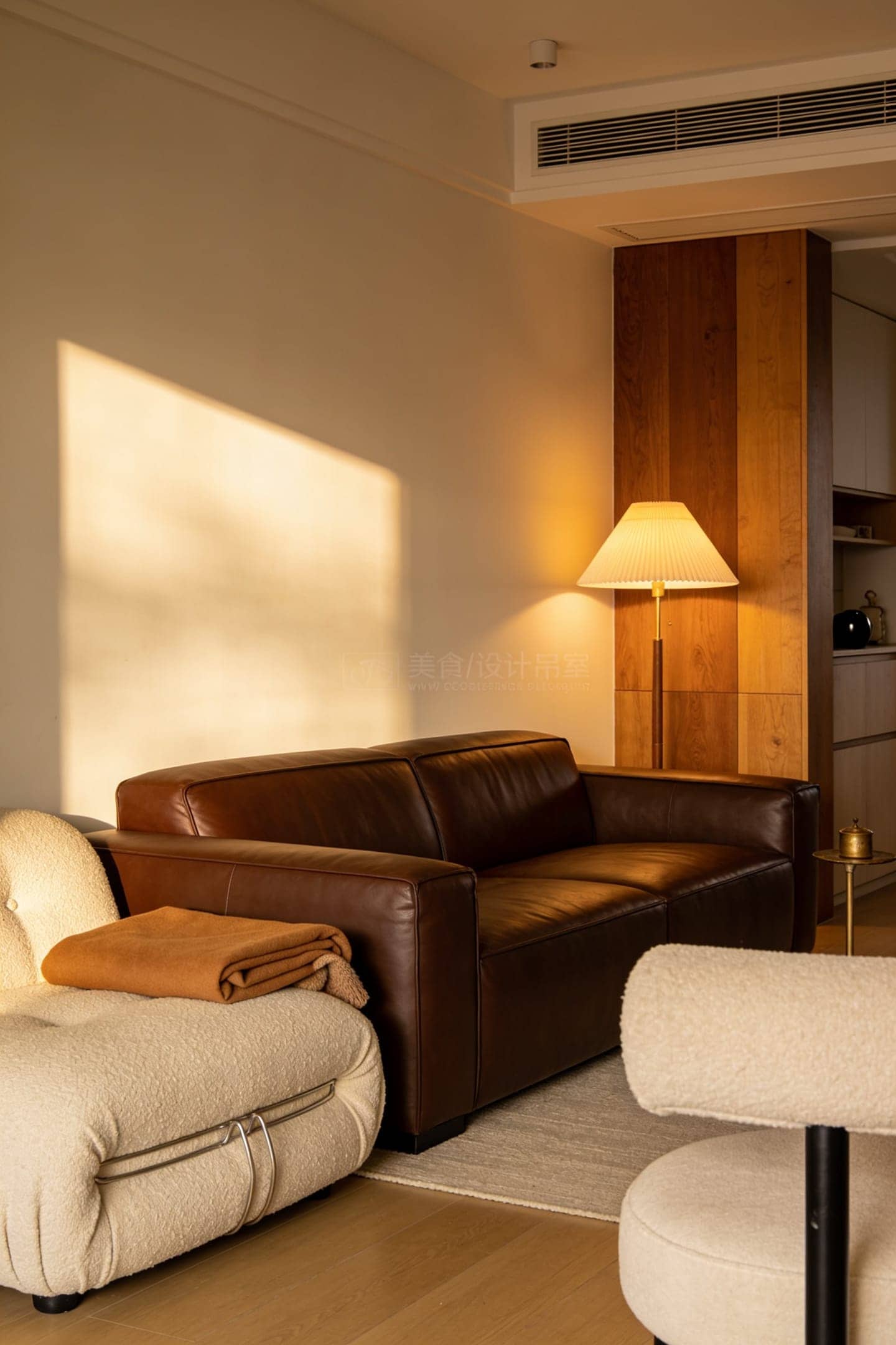 brown leather sofa