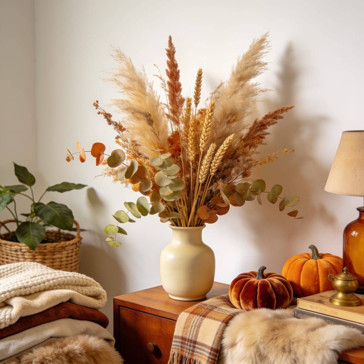 Dried Pampas and Fall Stems