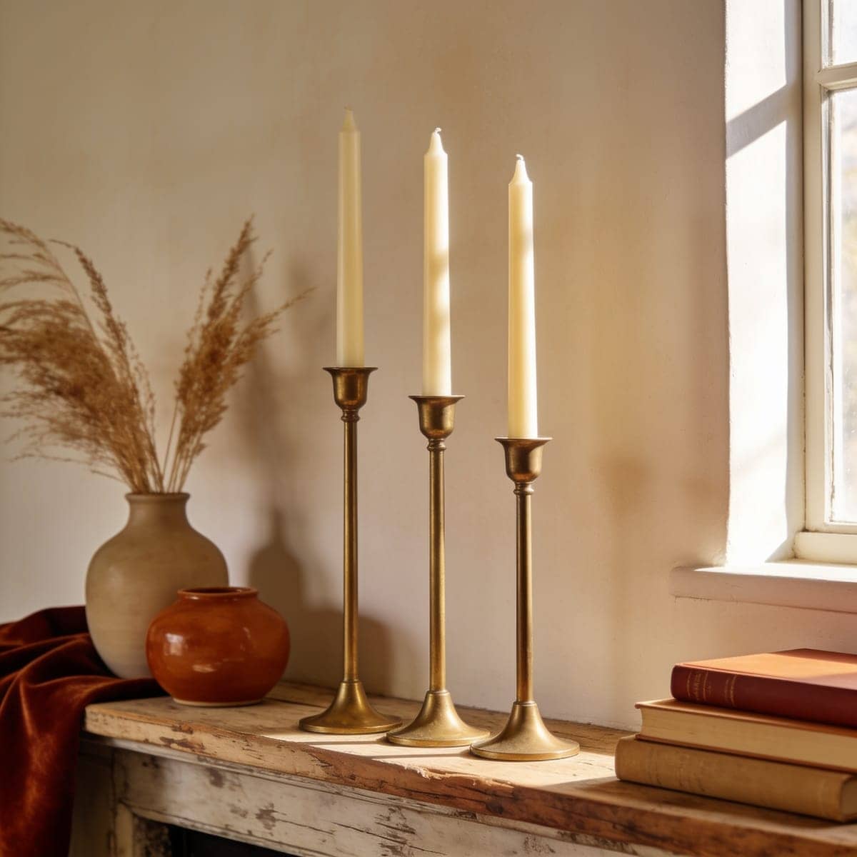 Brass Taper Candle Holders