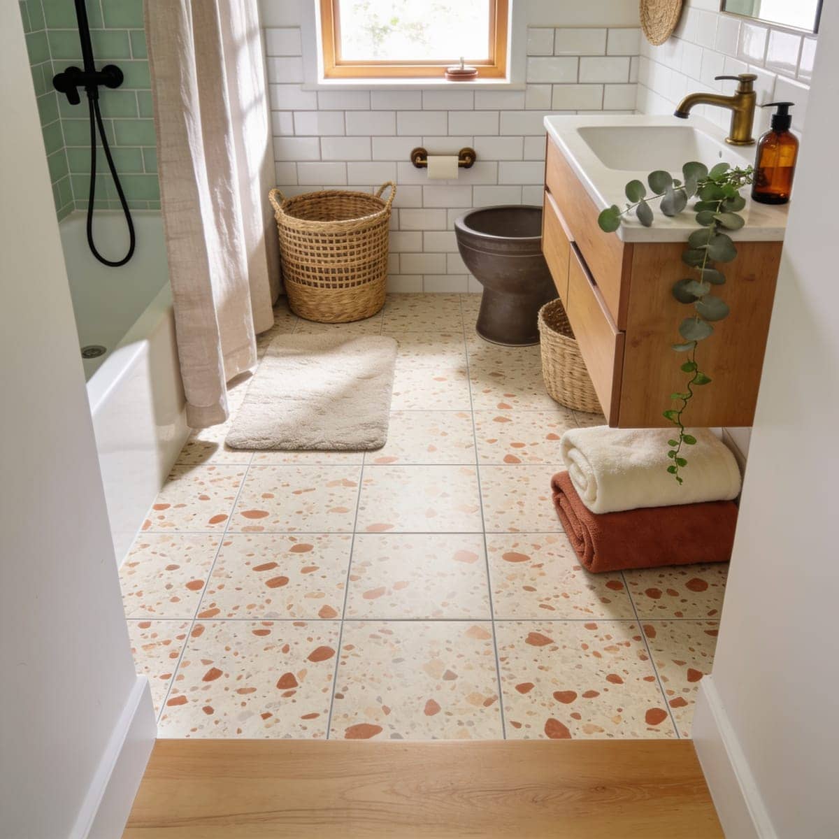 Peel-and-Stick Floor Tile