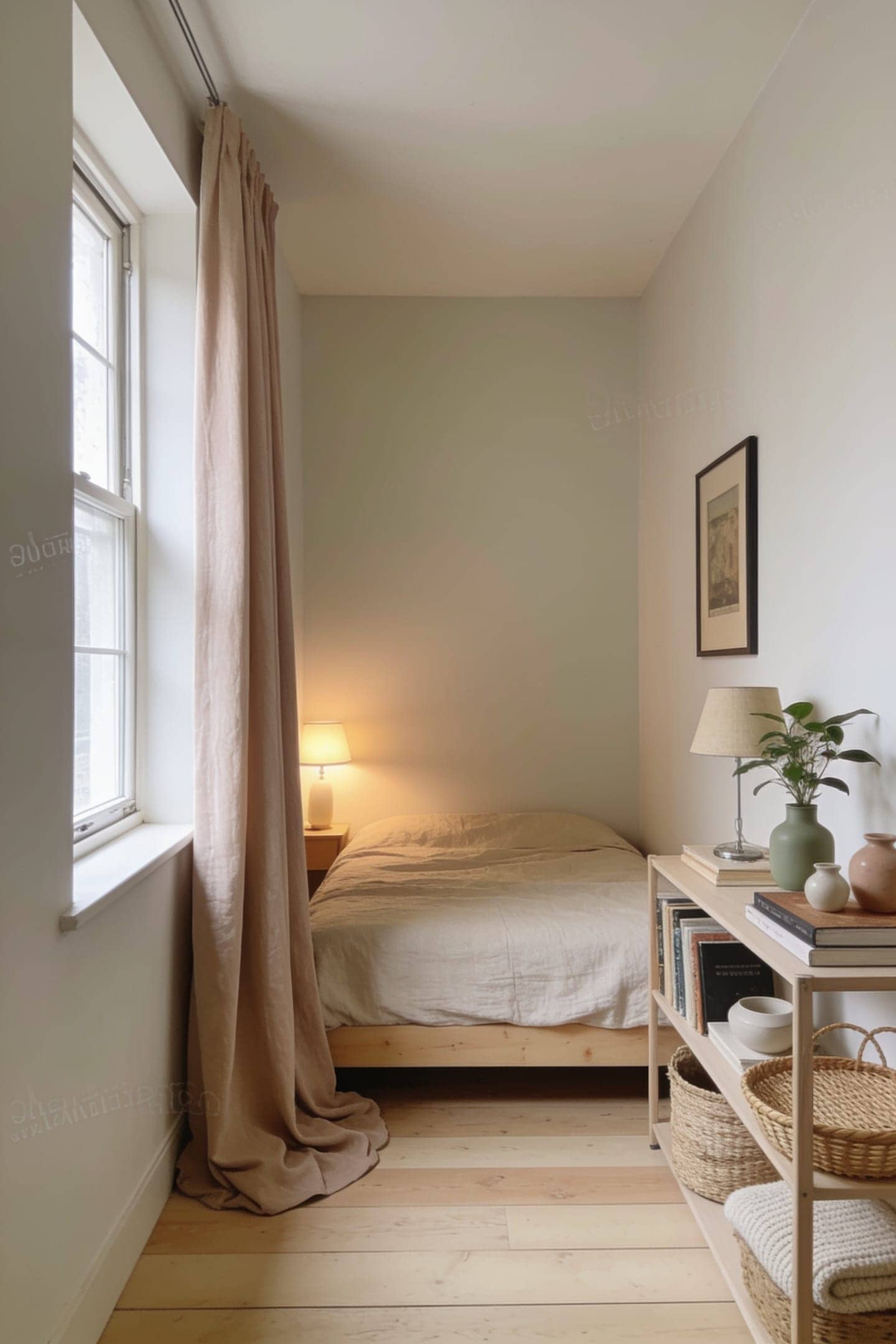 high mounted curtains small window