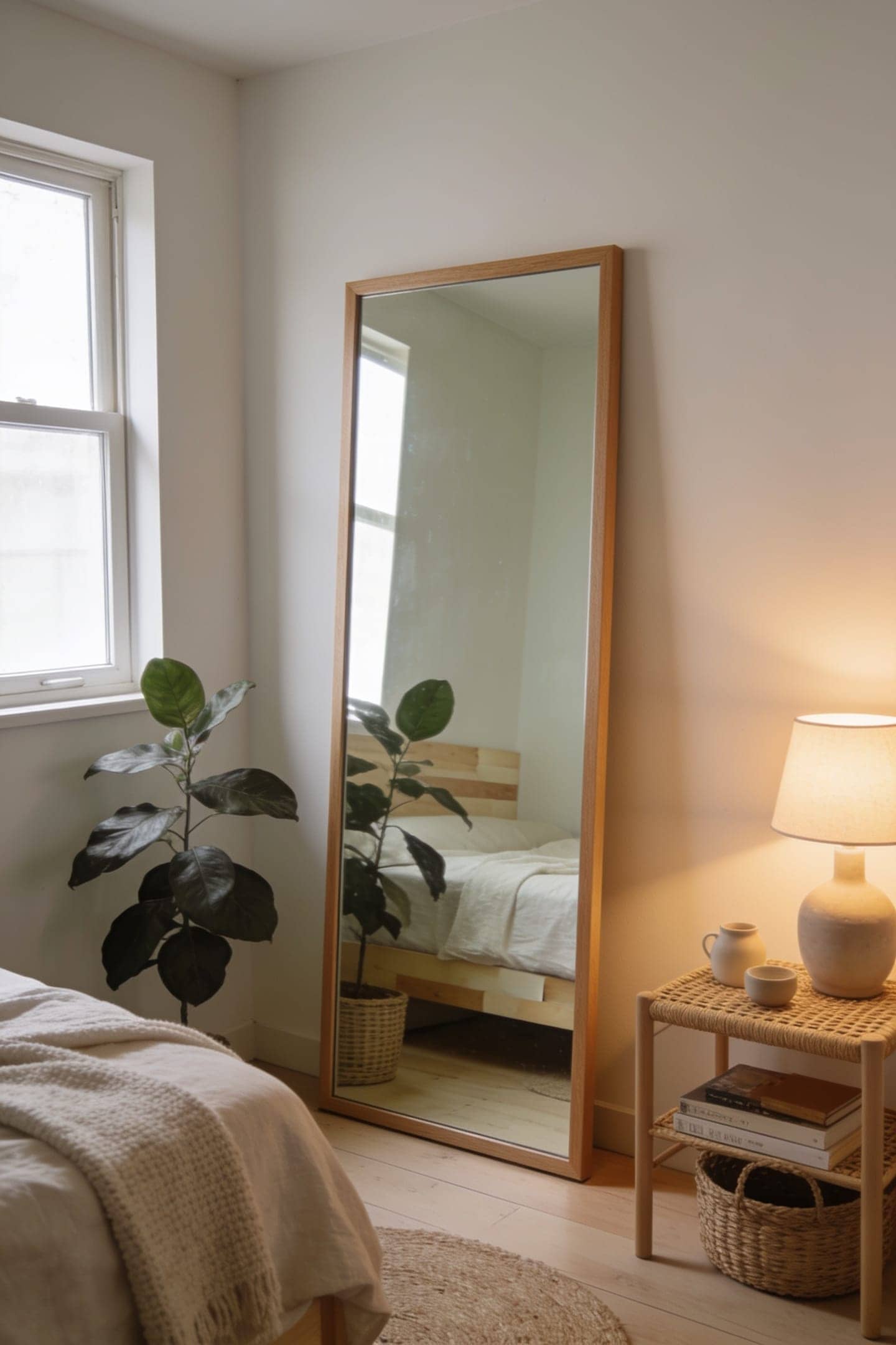 full length leaning mirror