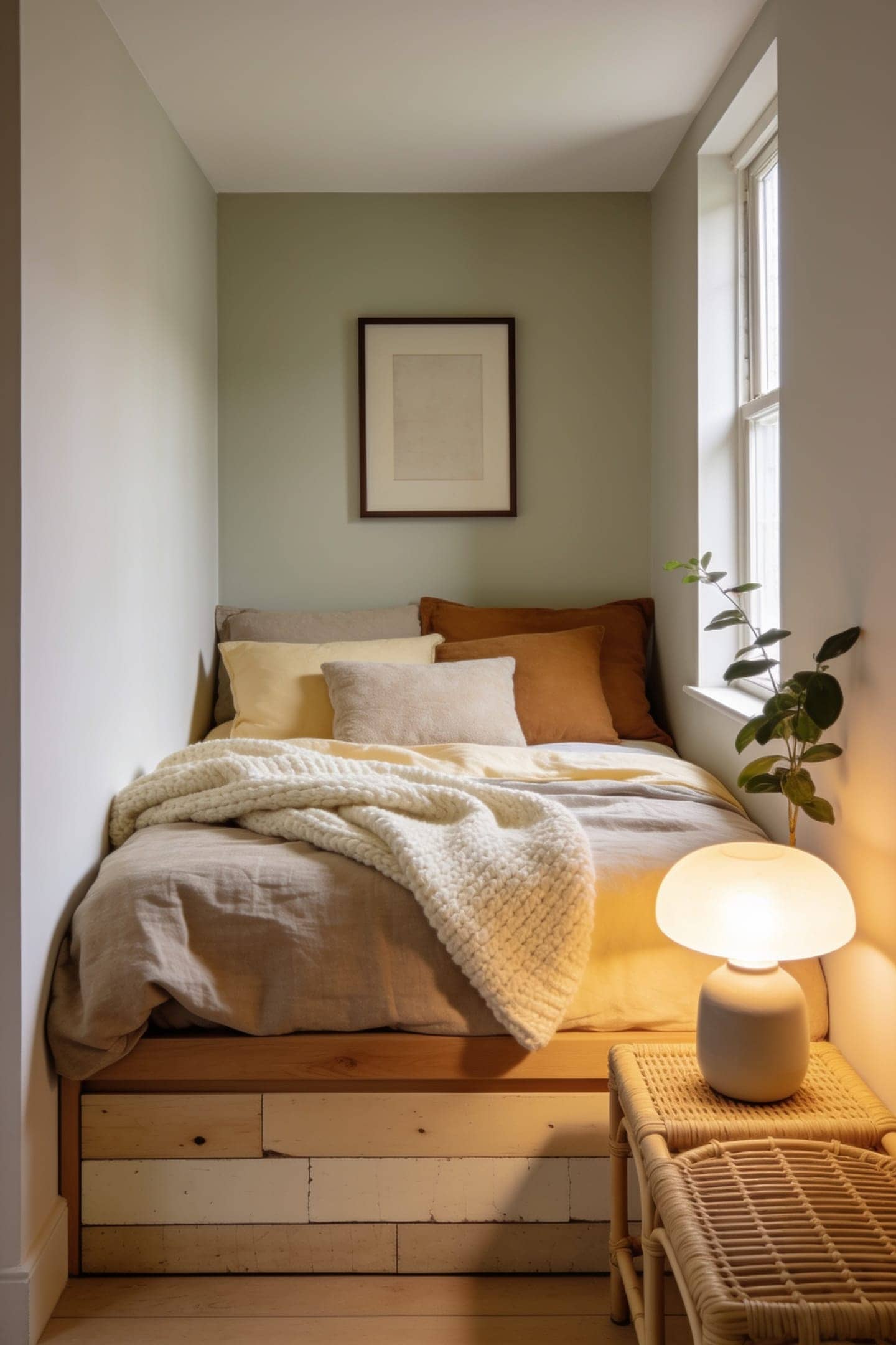 layered linen bedding