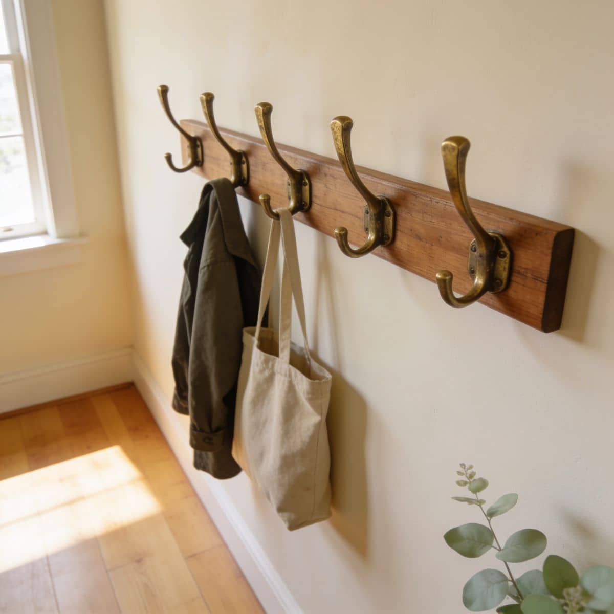 Entryway Wall Hook Rail