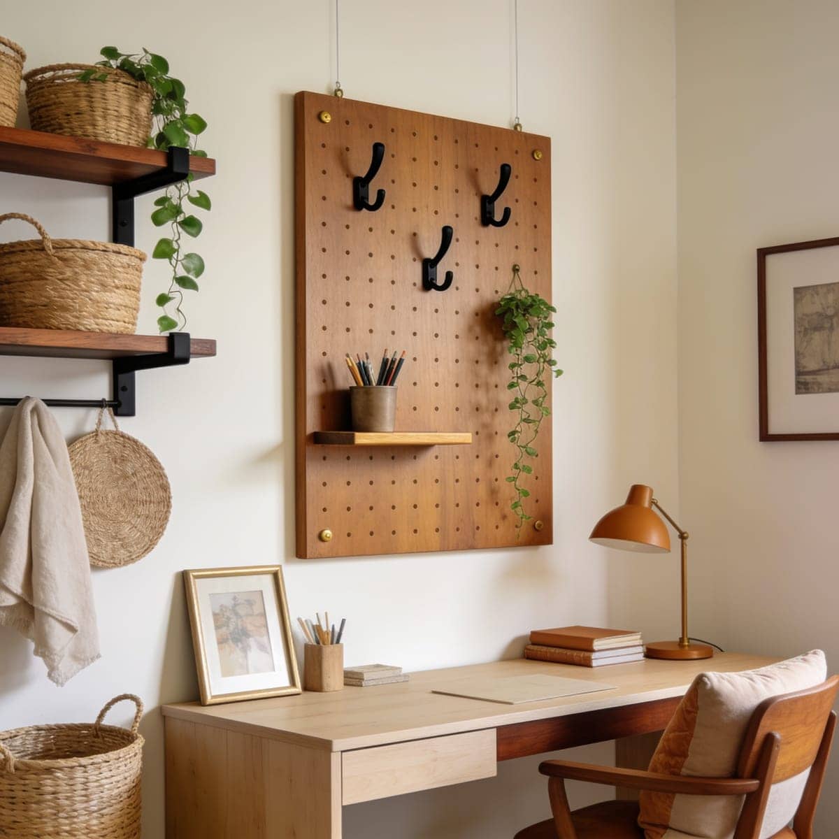 Pegboard Wall Organizer