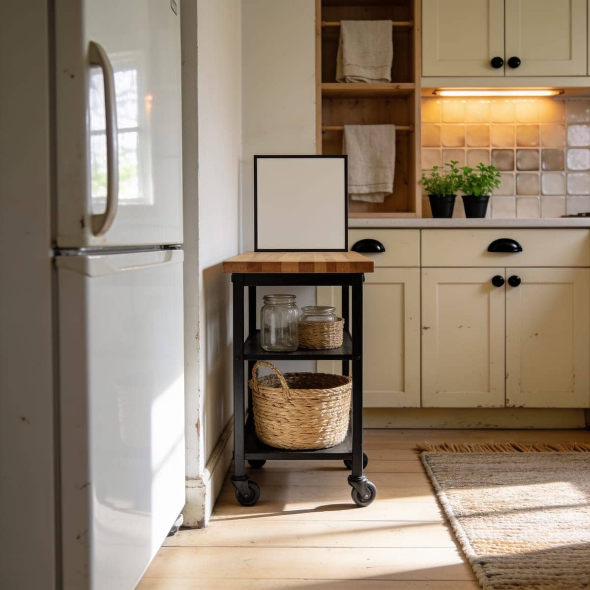 Narrow Rolling Kitchen Cart
