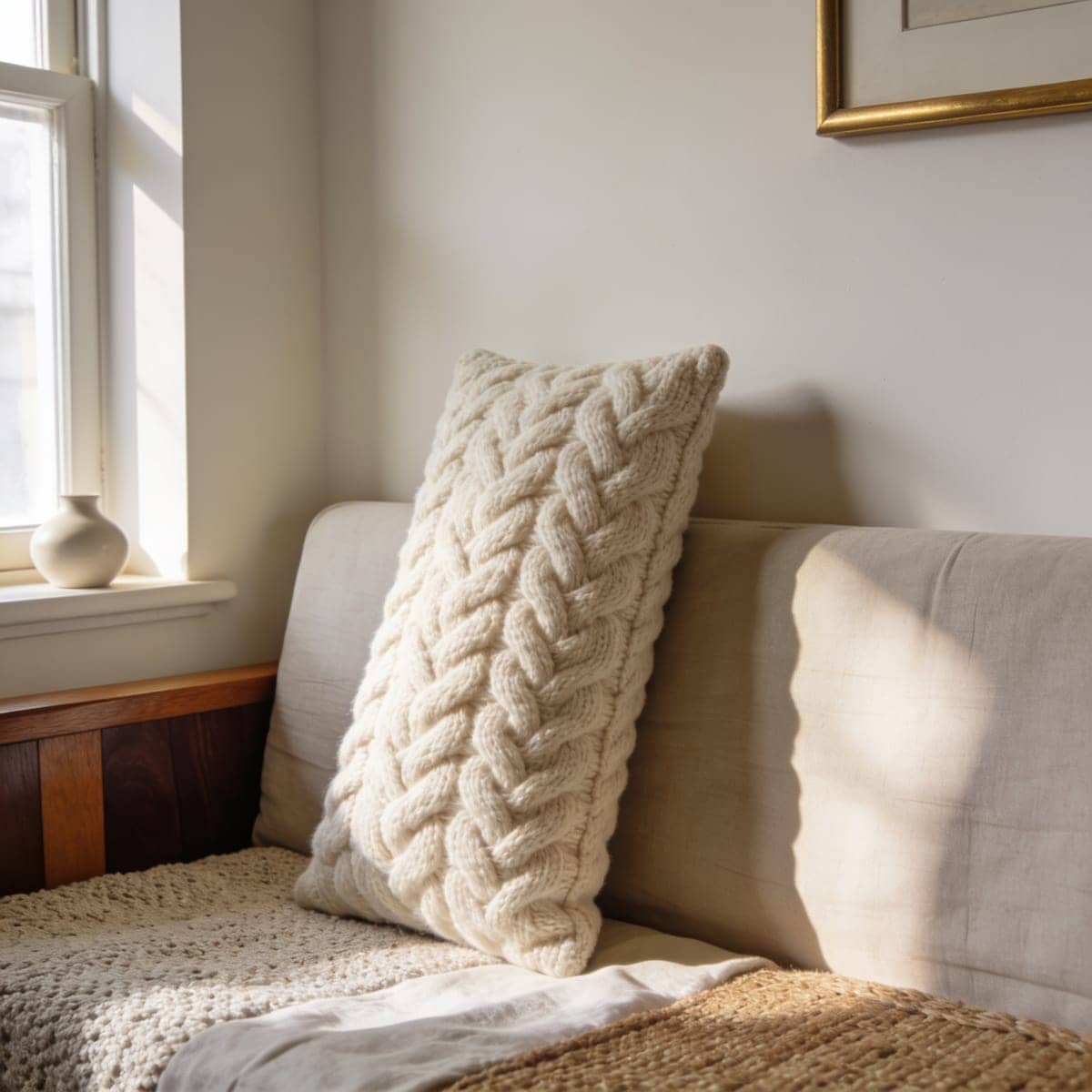Chunky Knit Pillow Cover